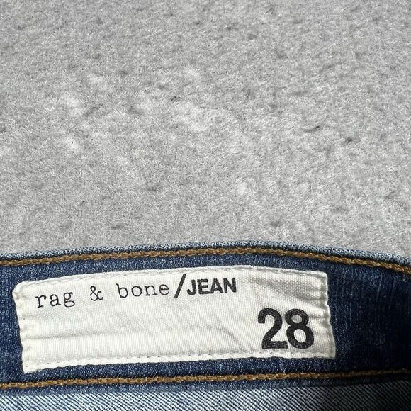 Rag and Bone Jeans Womens Size 28 Blue Dark Wash High Rise Skinny Denim Pockets - Picture 11 of 14